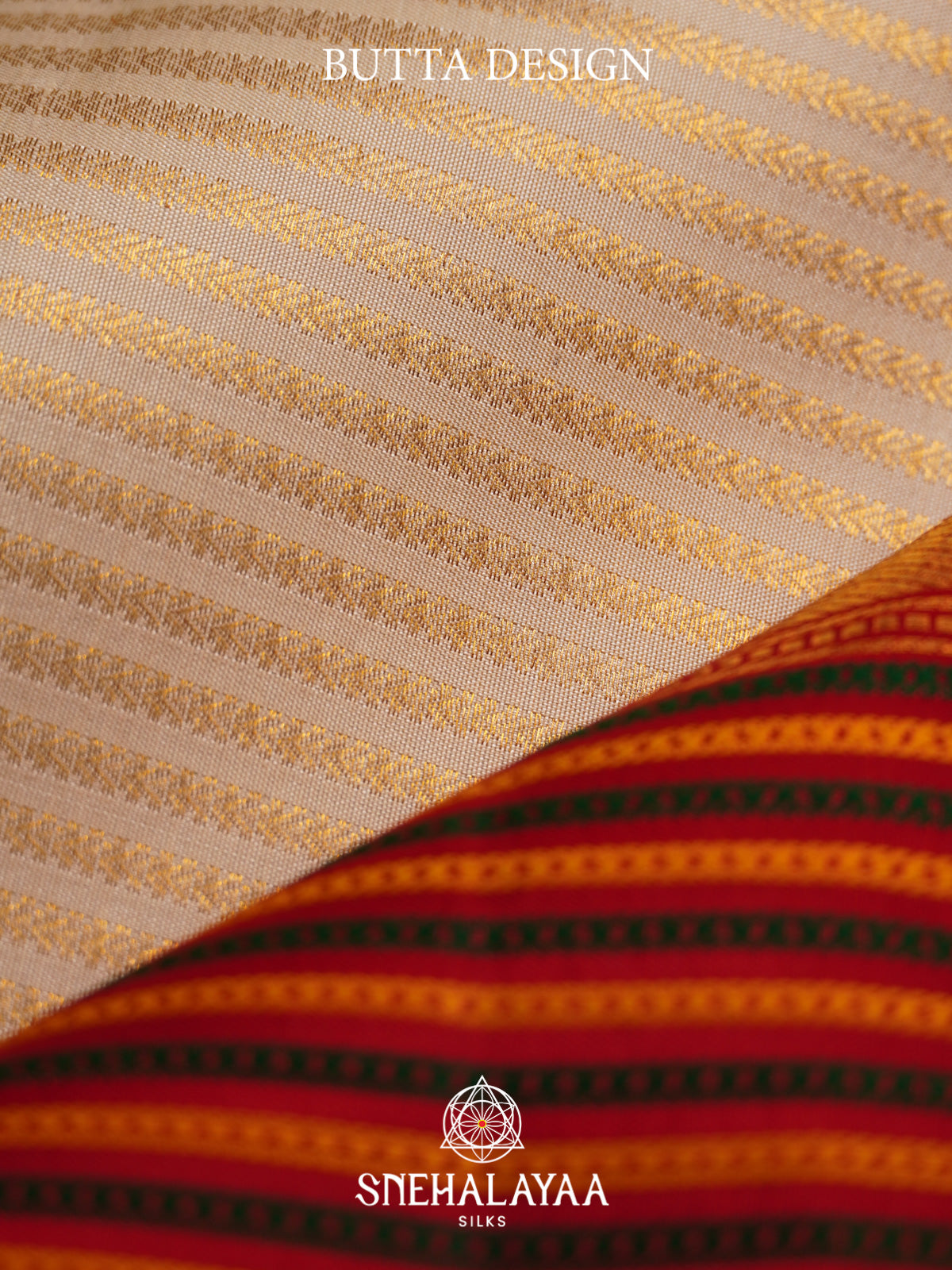 Cream Kanjivaram Silk Saree