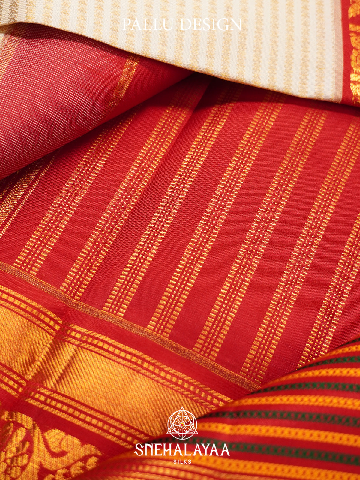 Cream Kanjivaram Silk Saree