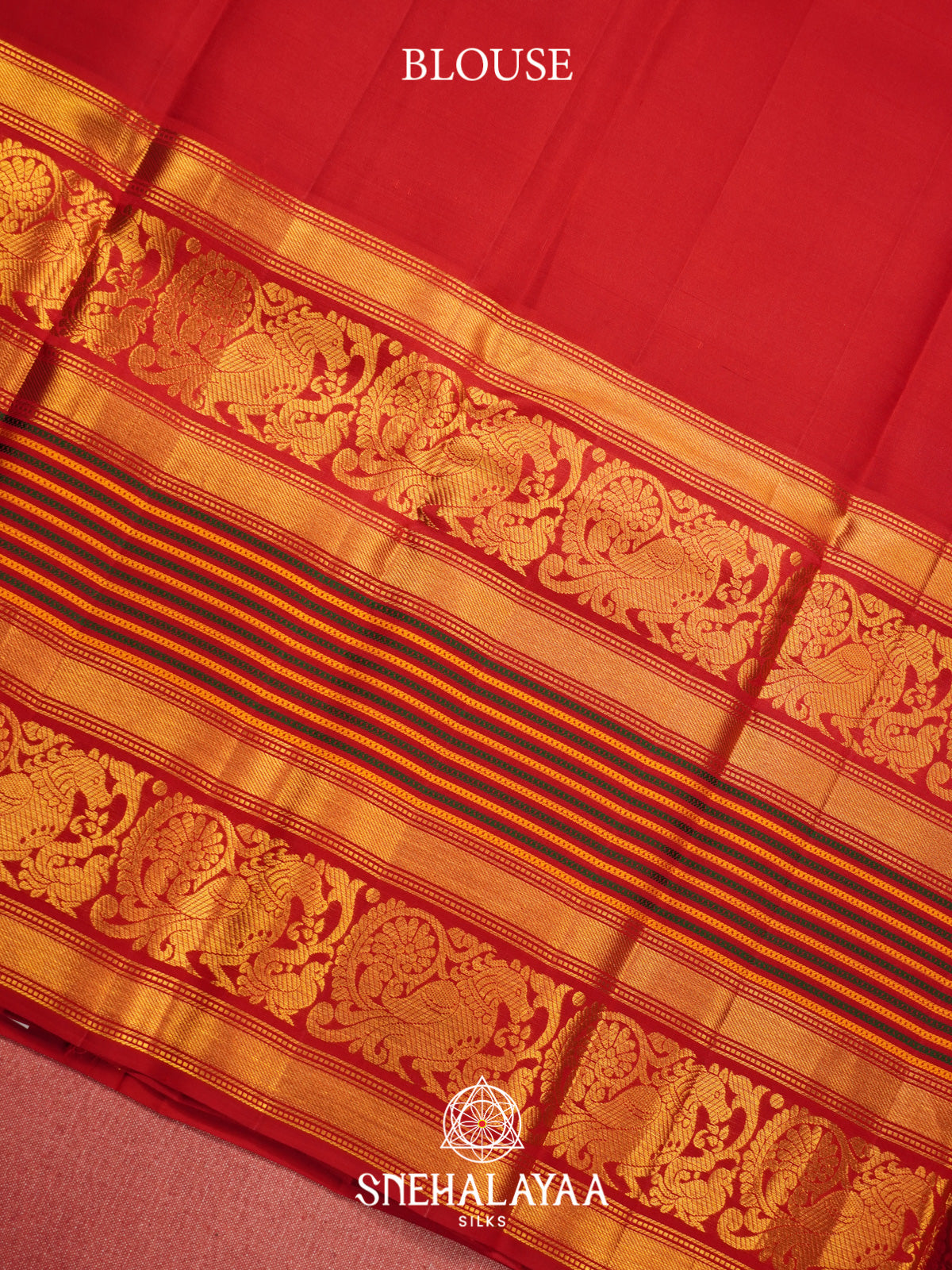 Cream Kanjivaram Silk Saree