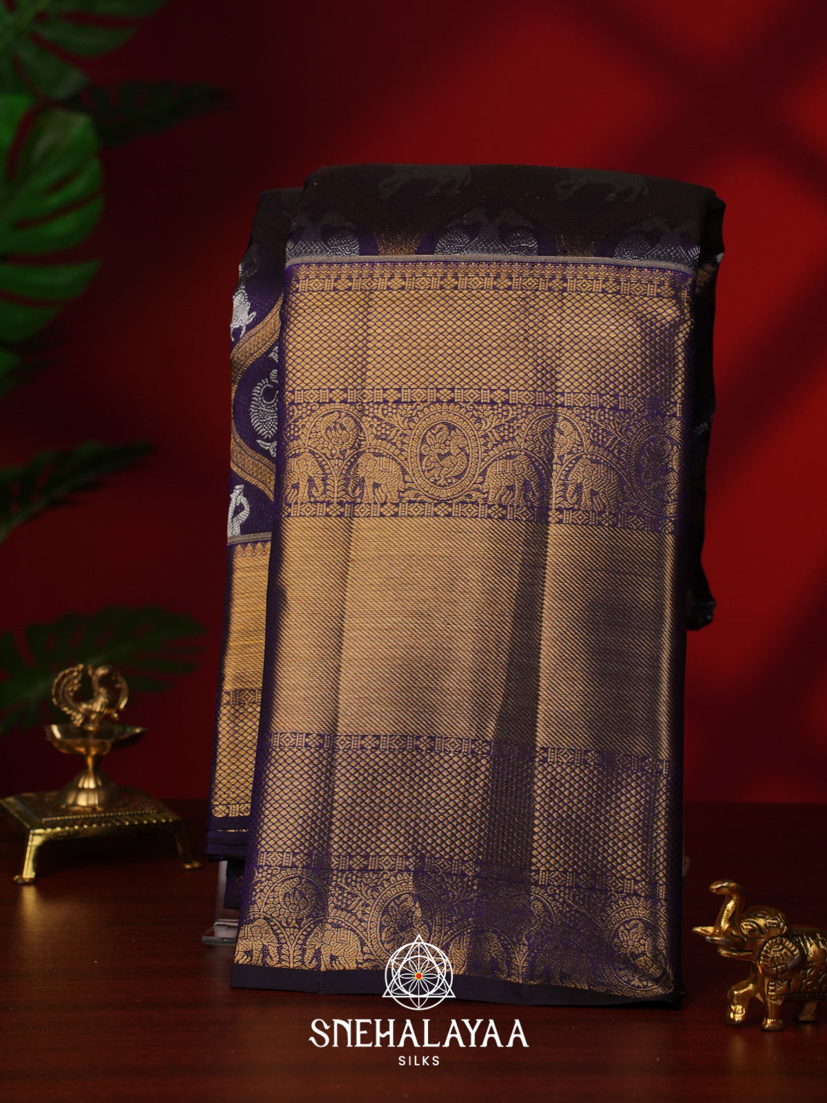 Purple Kanjivaram Silk Saree