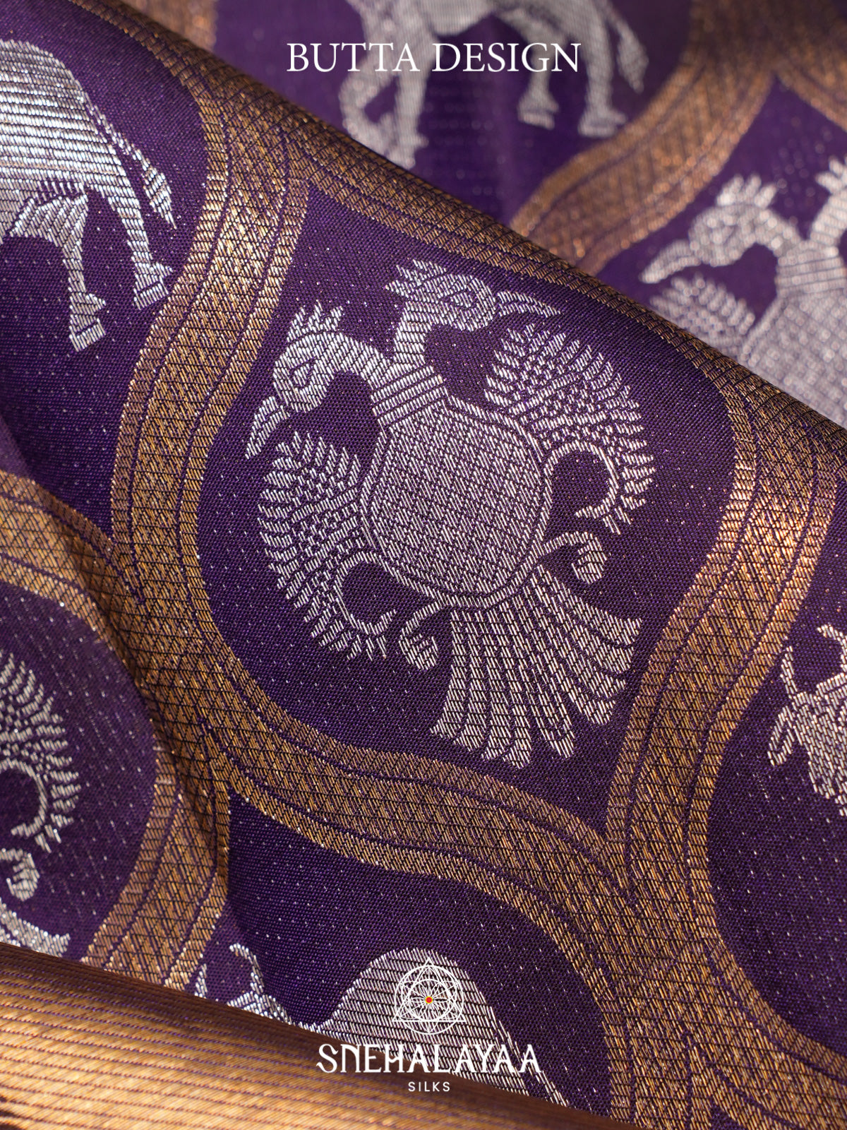 Purple Kanjivaram Silk Saree