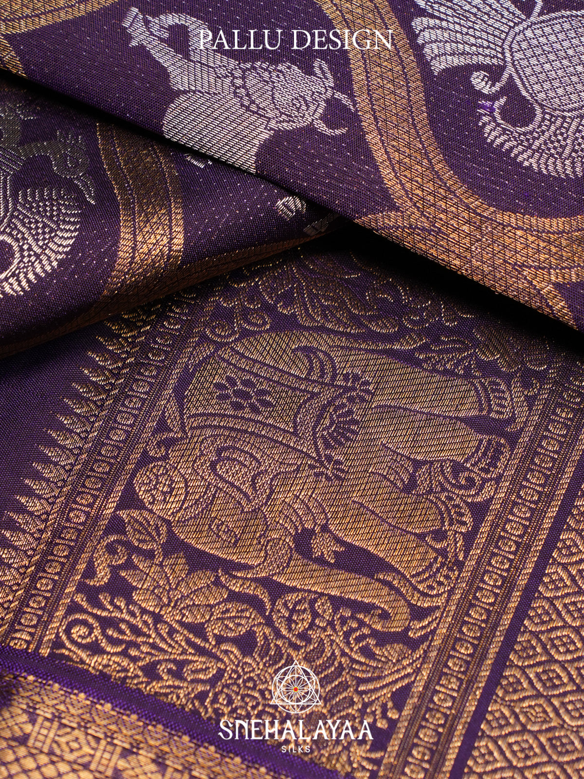 Purple Kanjivaram Silk Saree