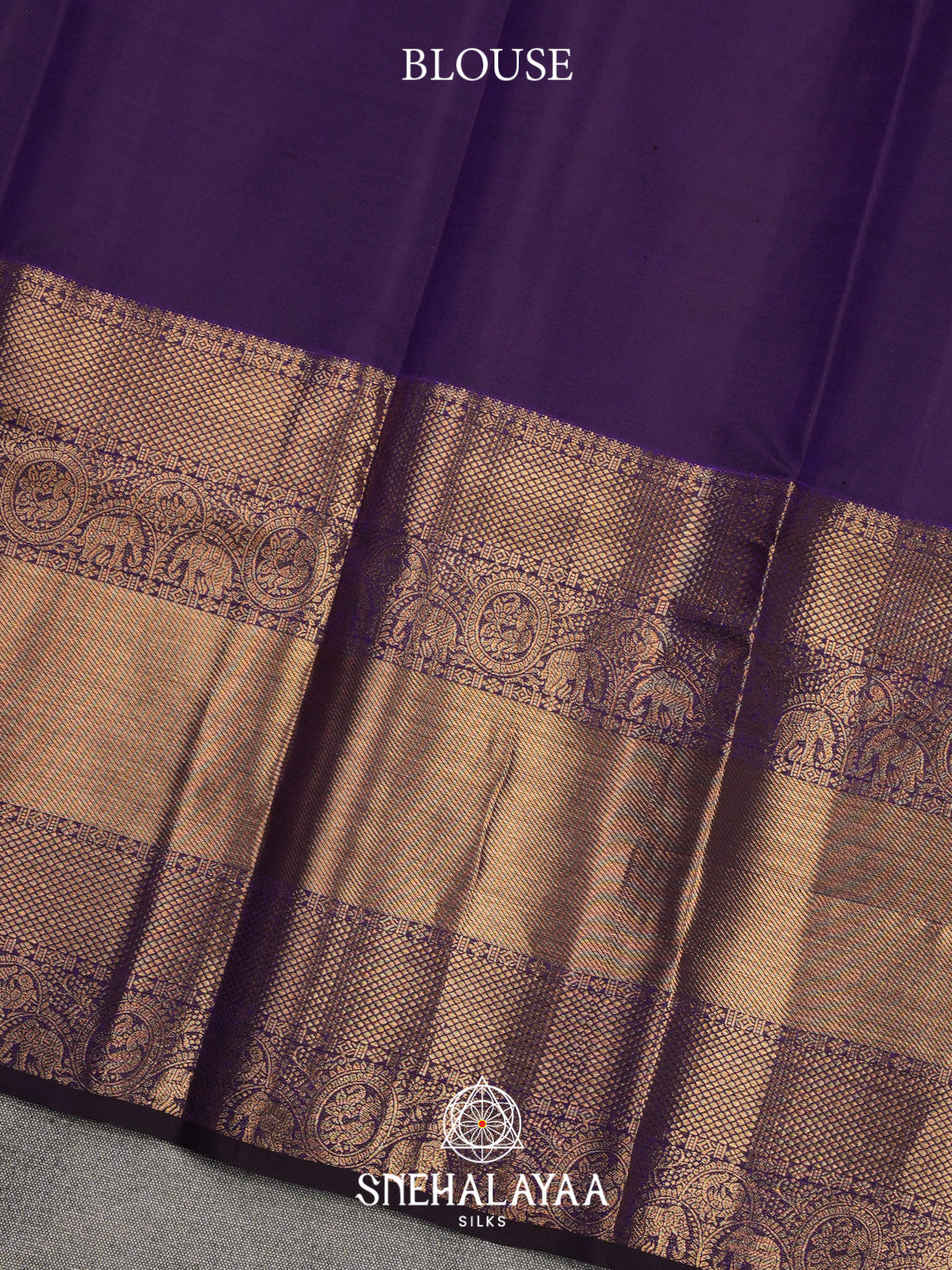 Purple Kanjivaram Silk Saree