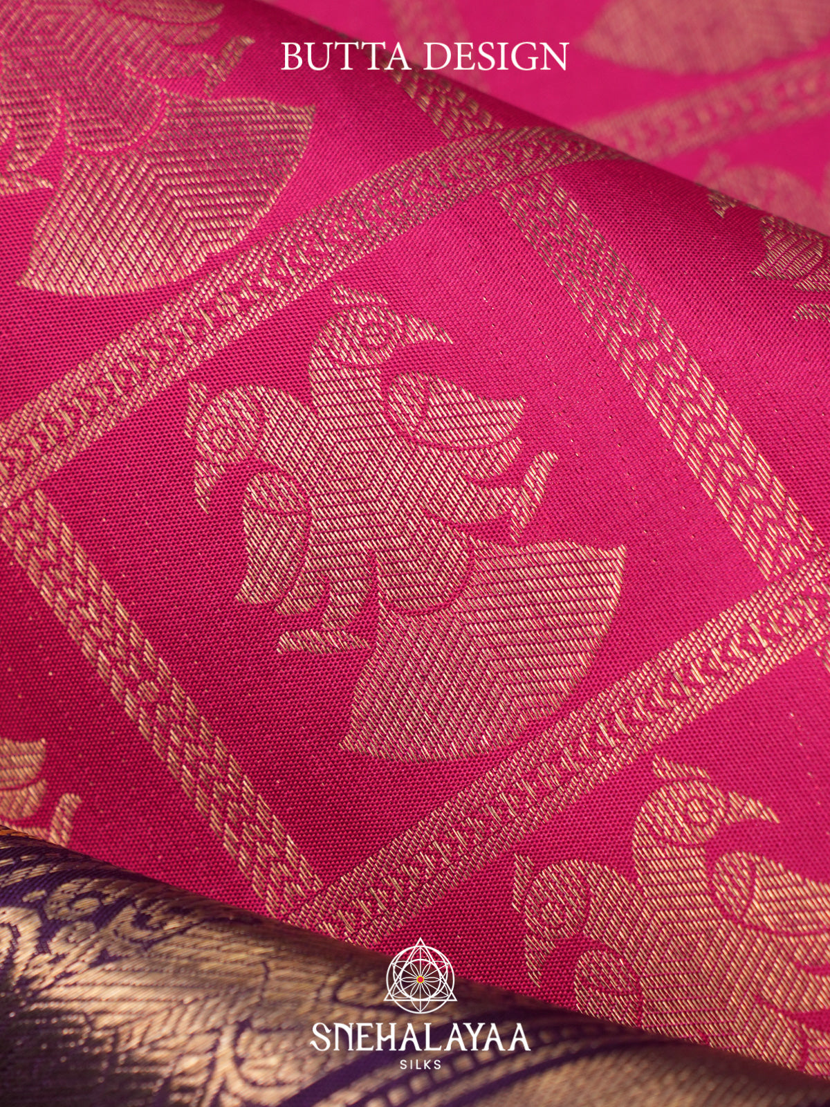 Fuchsia Pink Kanjivaram Silk Saree