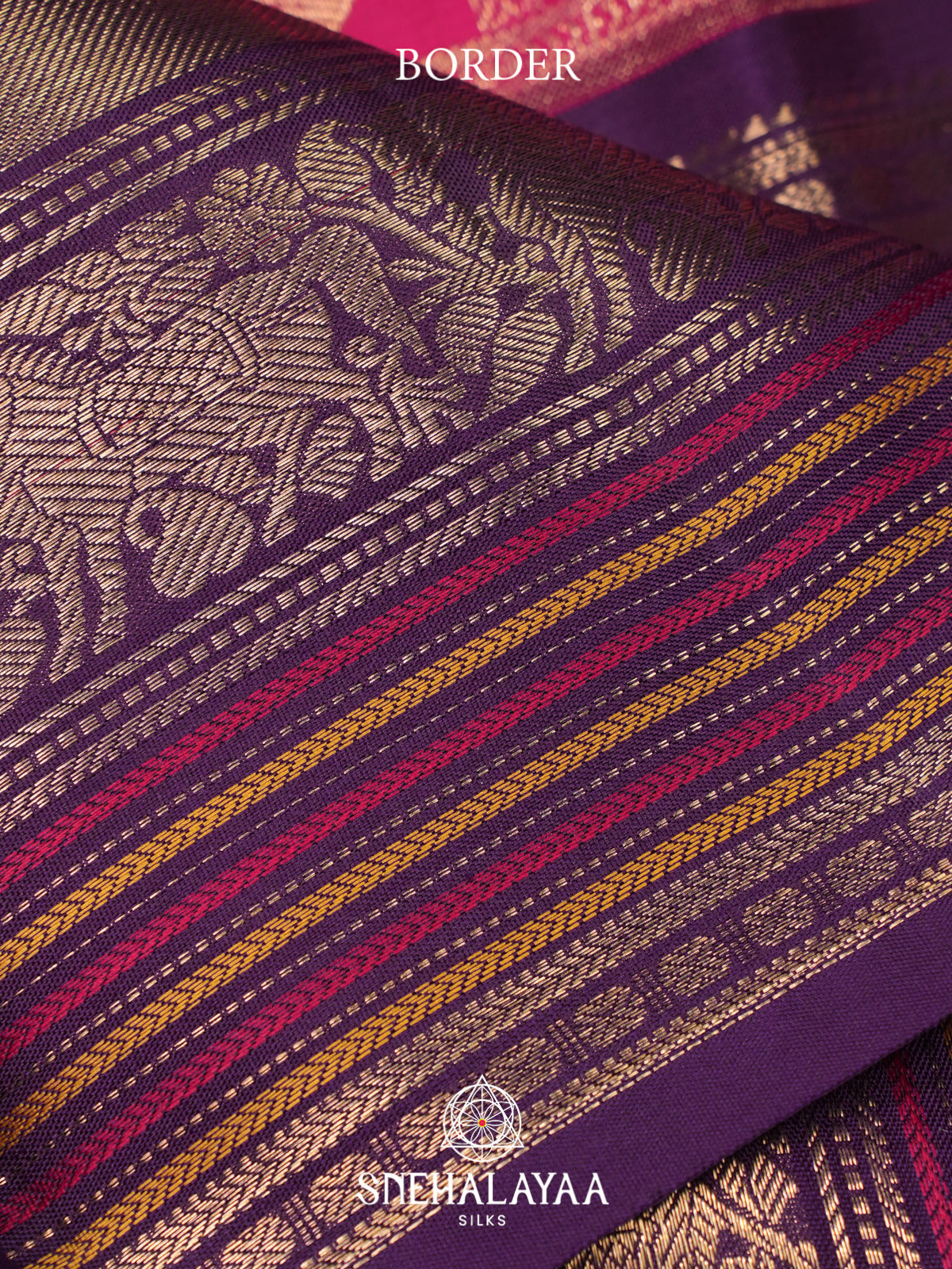 Fuchsia Pink Kanjivaram Silk Saree