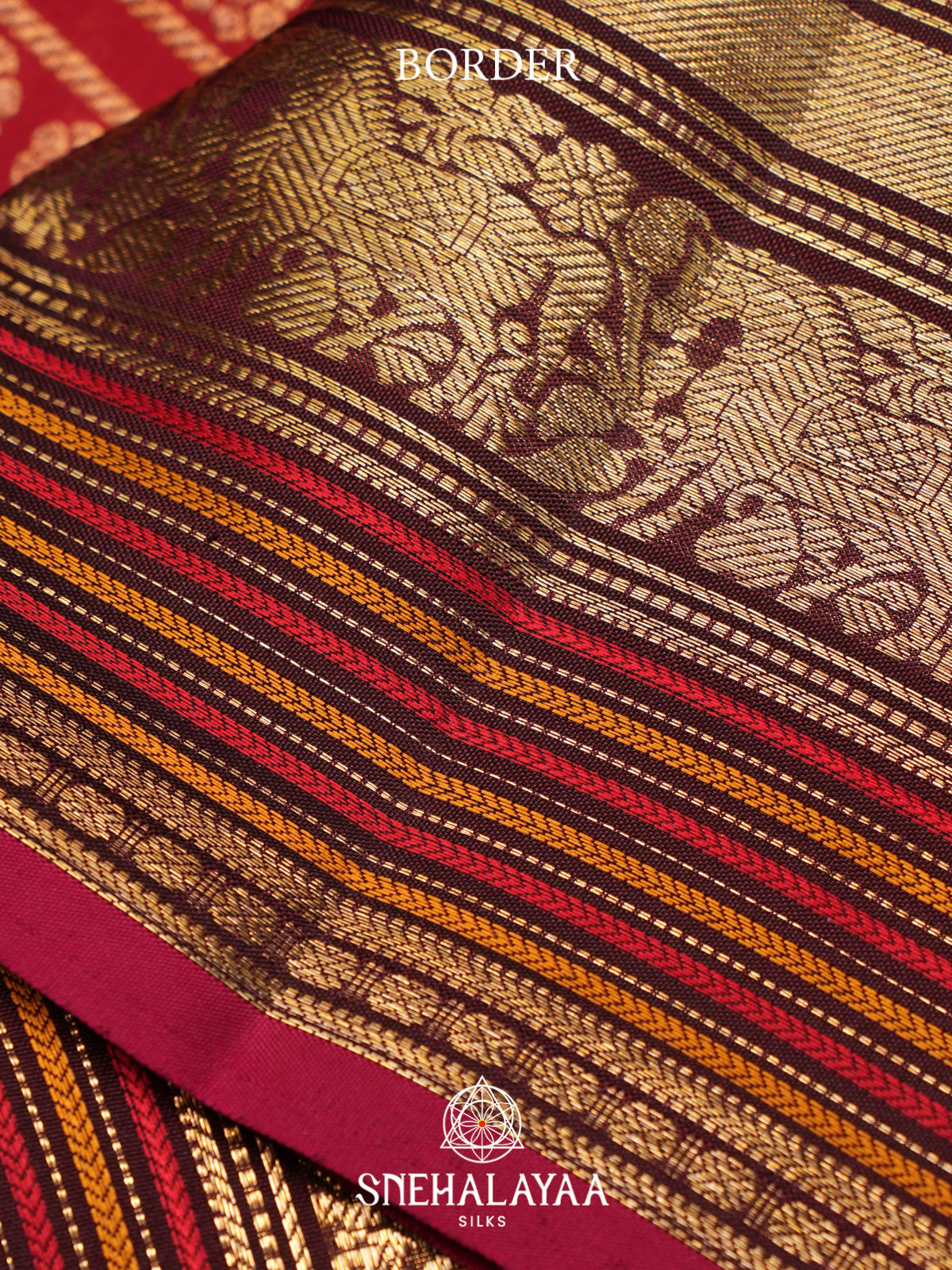 Maroon Kanjivaram Silk Saree