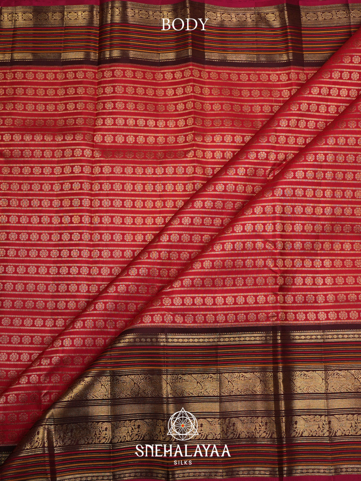Maroon Kanjivaram Silk Saree