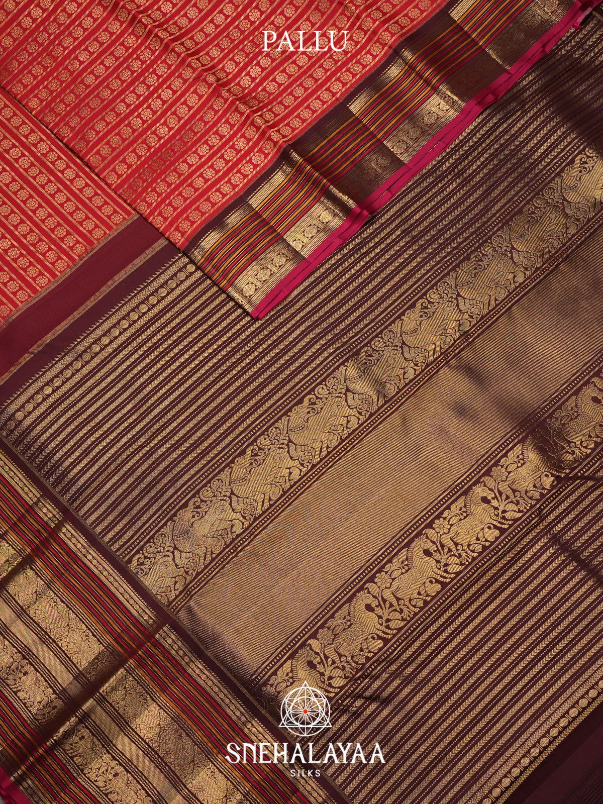 Maroon Kanjivaram Silk Saree