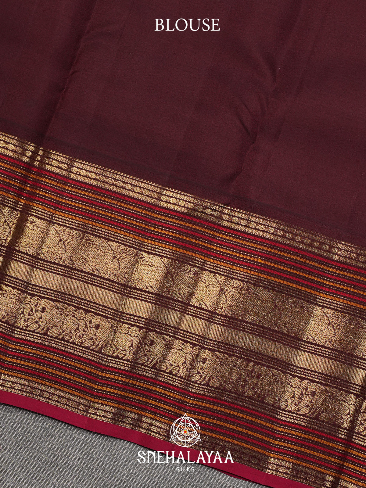 Maroon Kanjivaram Silk Saree