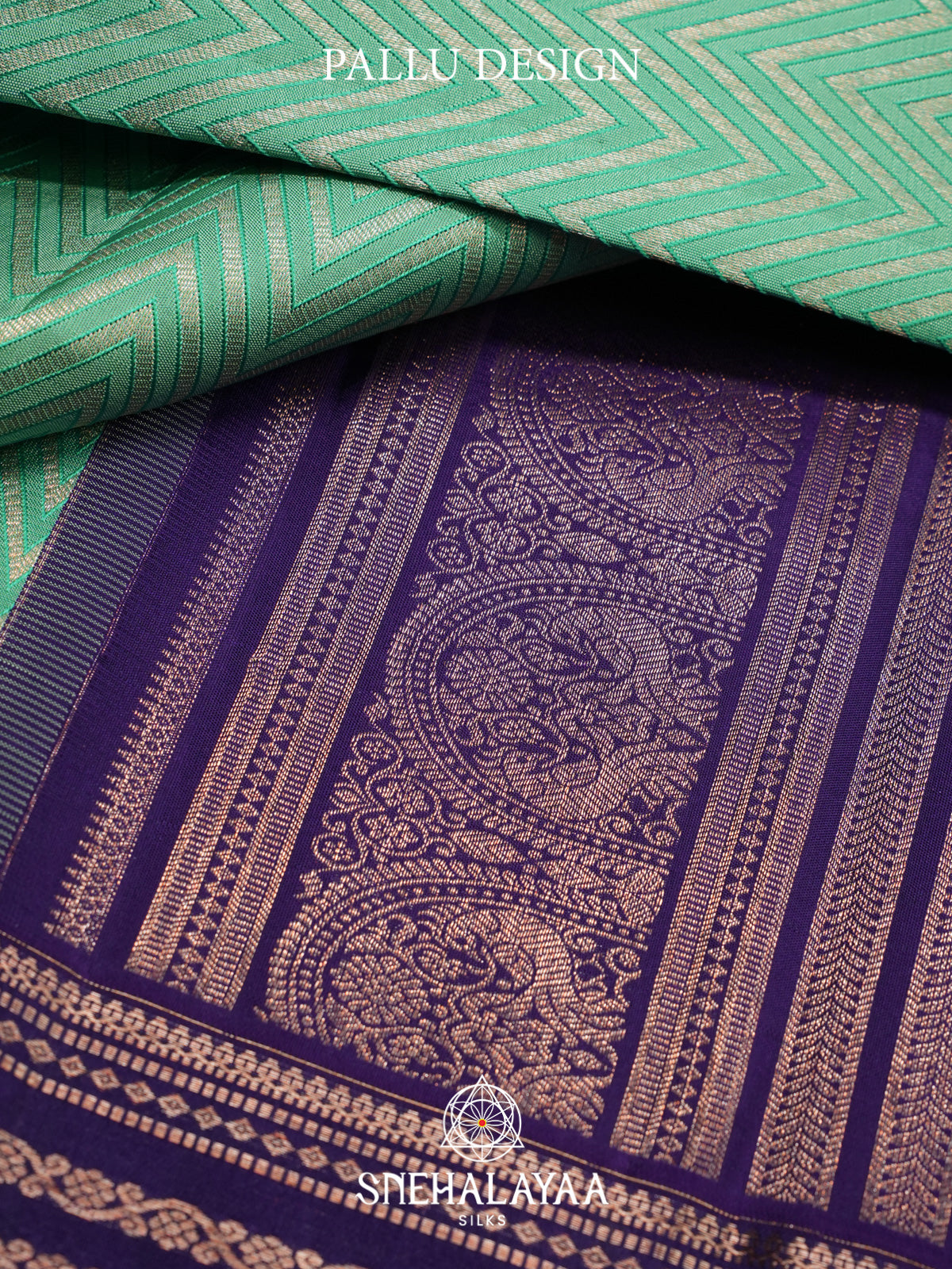 Mint Green Kanjivaram Silk Saree