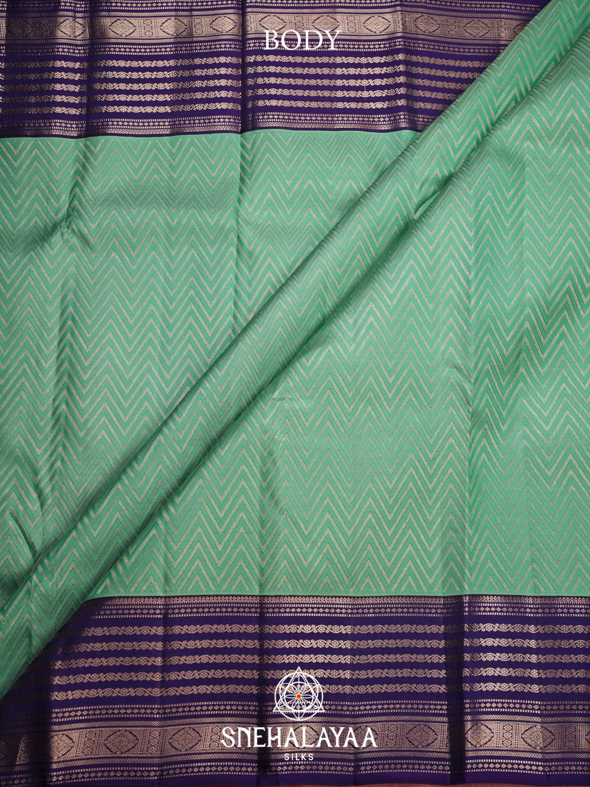 Mint Green Kanjivaram Silk Saree