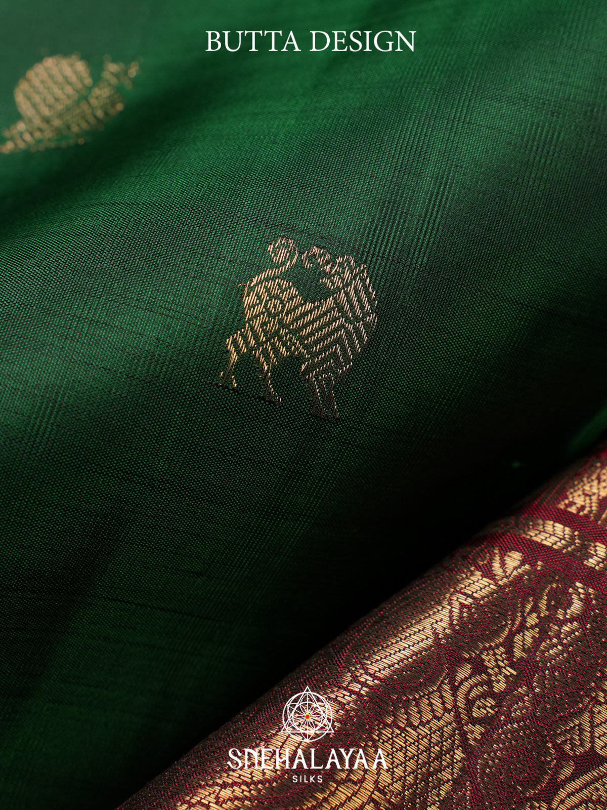 Forest Green Kanjivaram Silk Saree