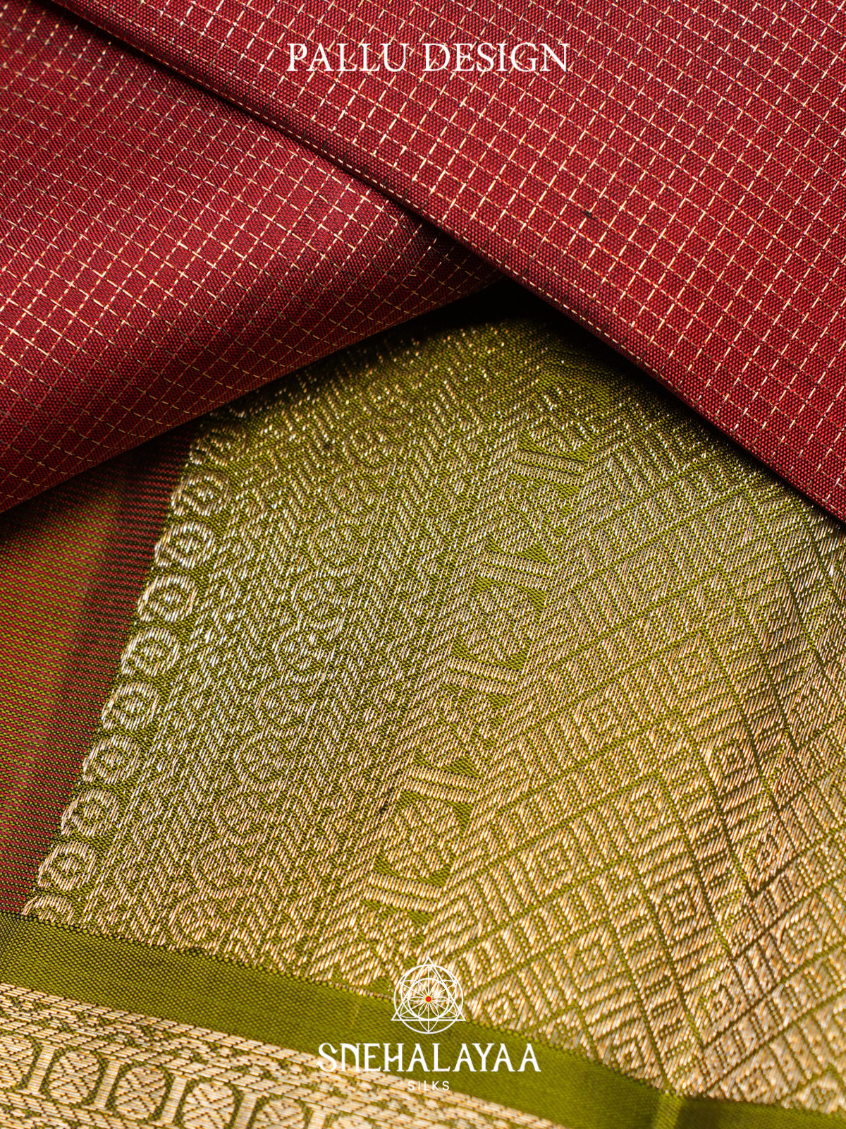 Maroon Kanjivaram Silk Saree