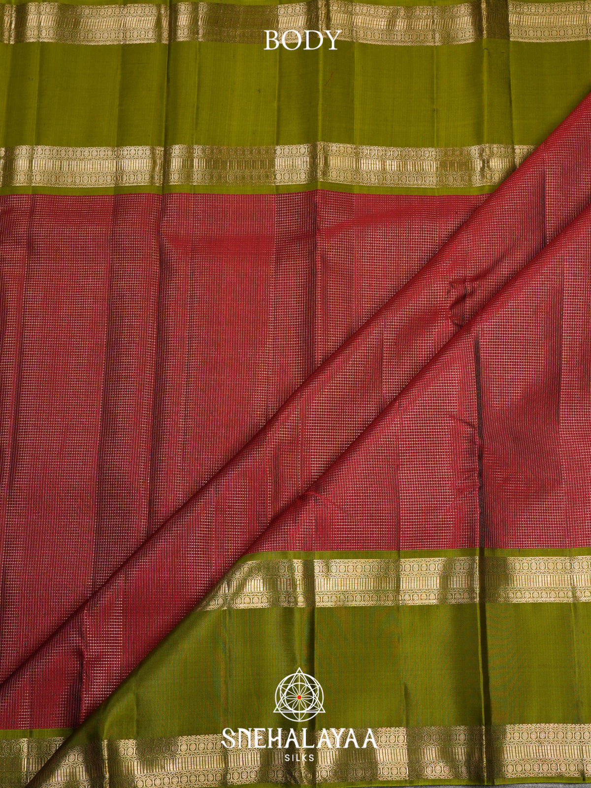 Maroon Kanjivaram Silk Saree