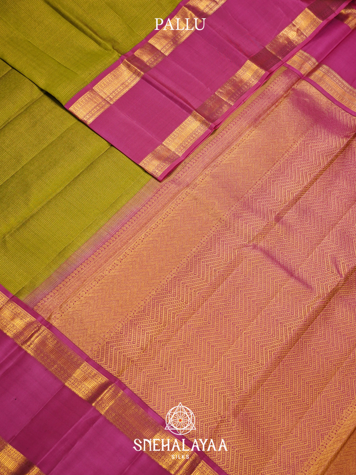 Mehandi Green Kanjivaram Silk Saree