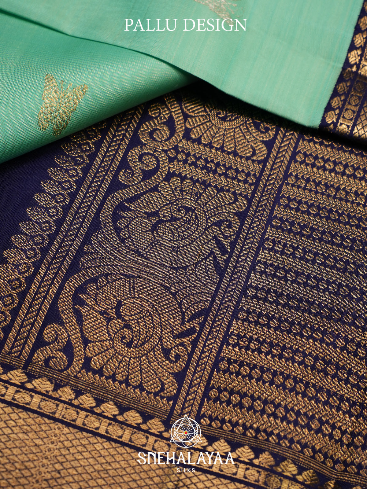 Mint Green Kanjivaram Silk Saree