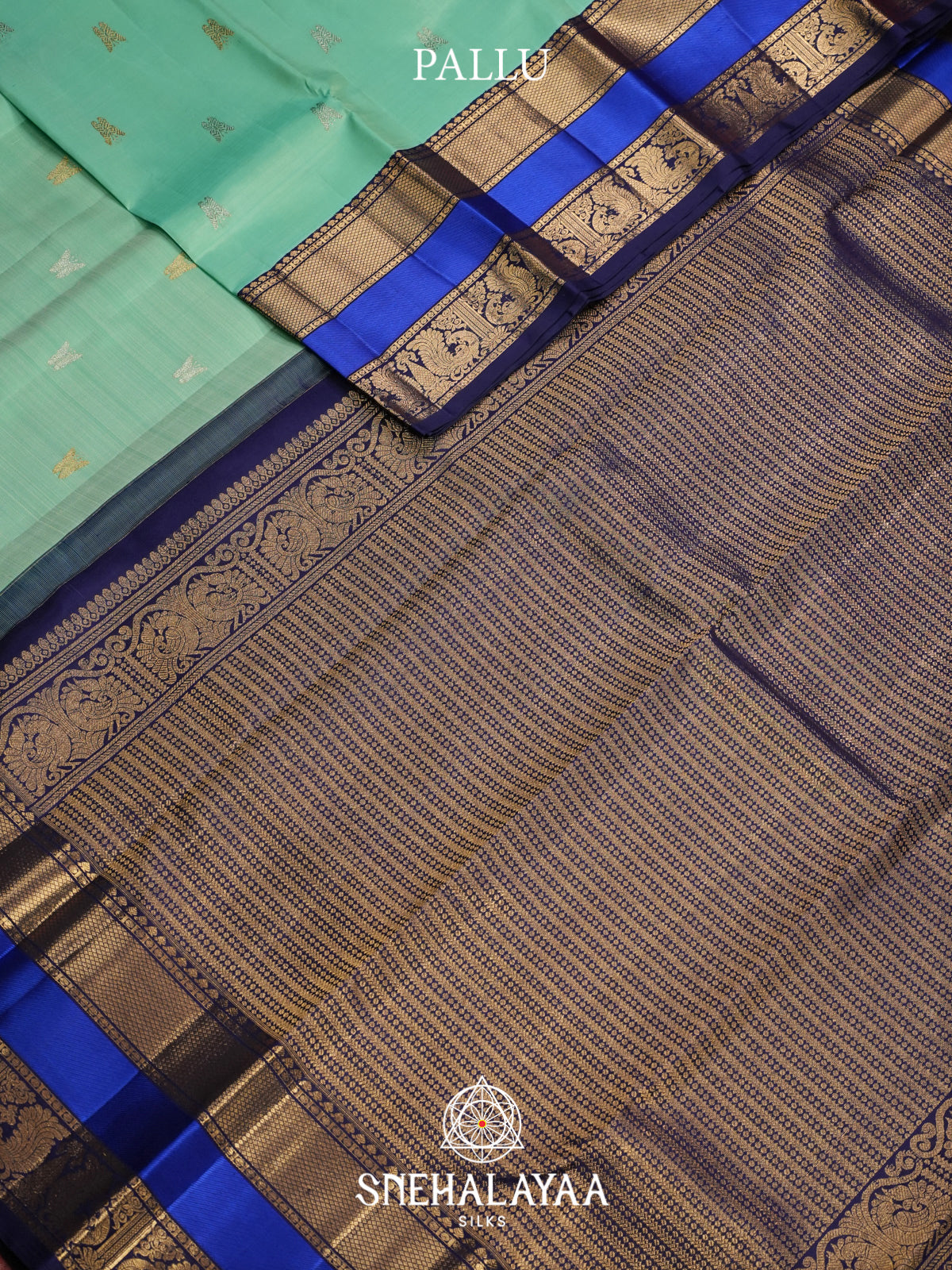 Mint Green Kanjivaram Silk Saree