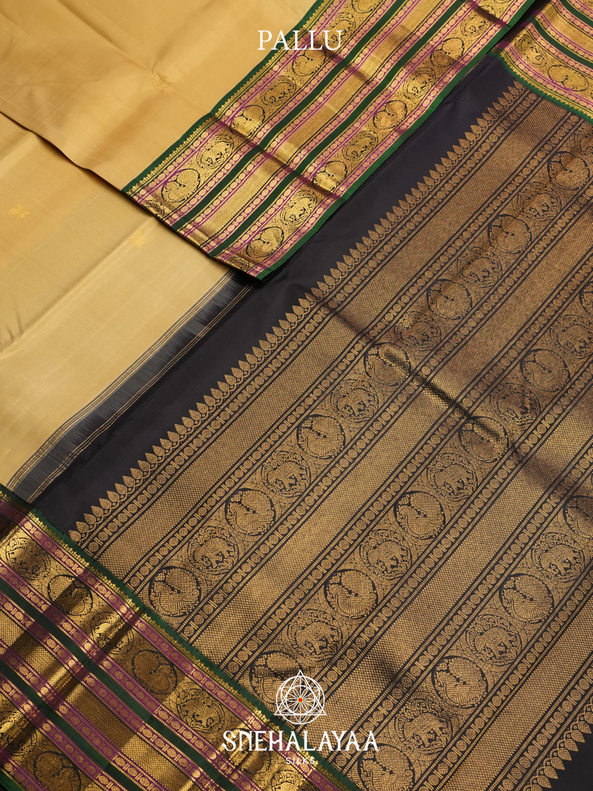 Yellow Kanjivaram Silk Saree
