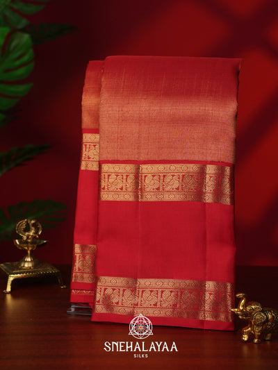 Red Kanjivaram Silk Saree