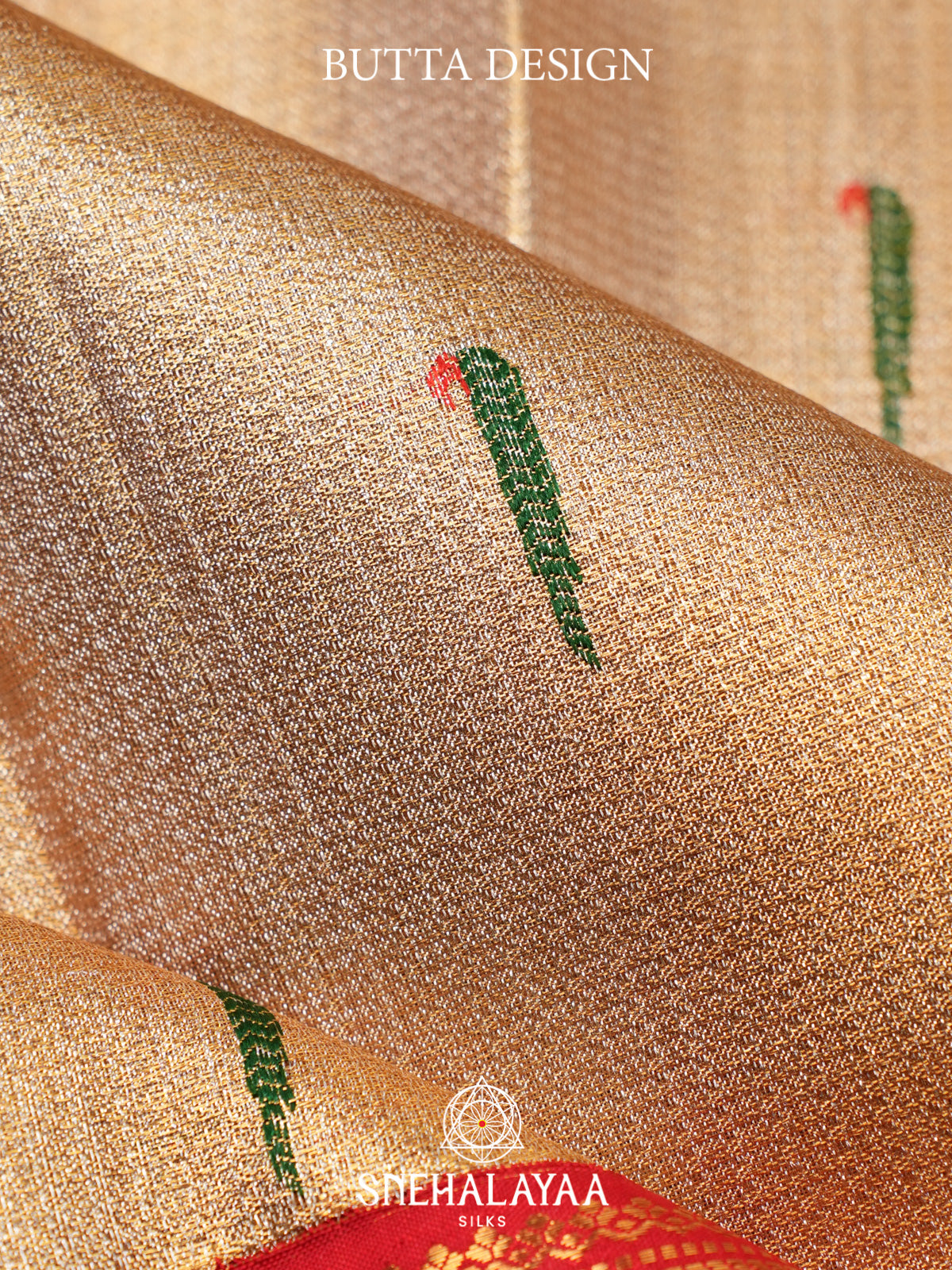 Beige Gold Kanjivaram Silk Saree