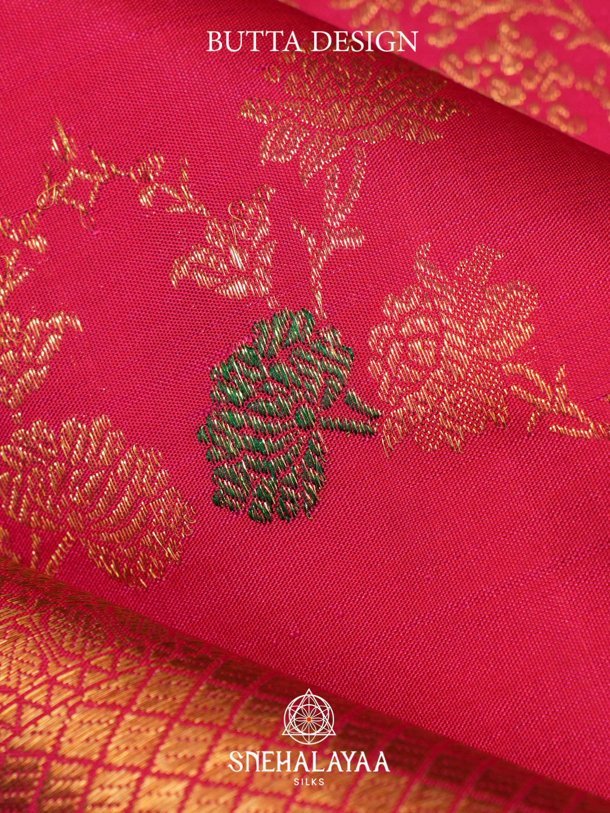 Ruby Pink Kanjivaram Silk Saree