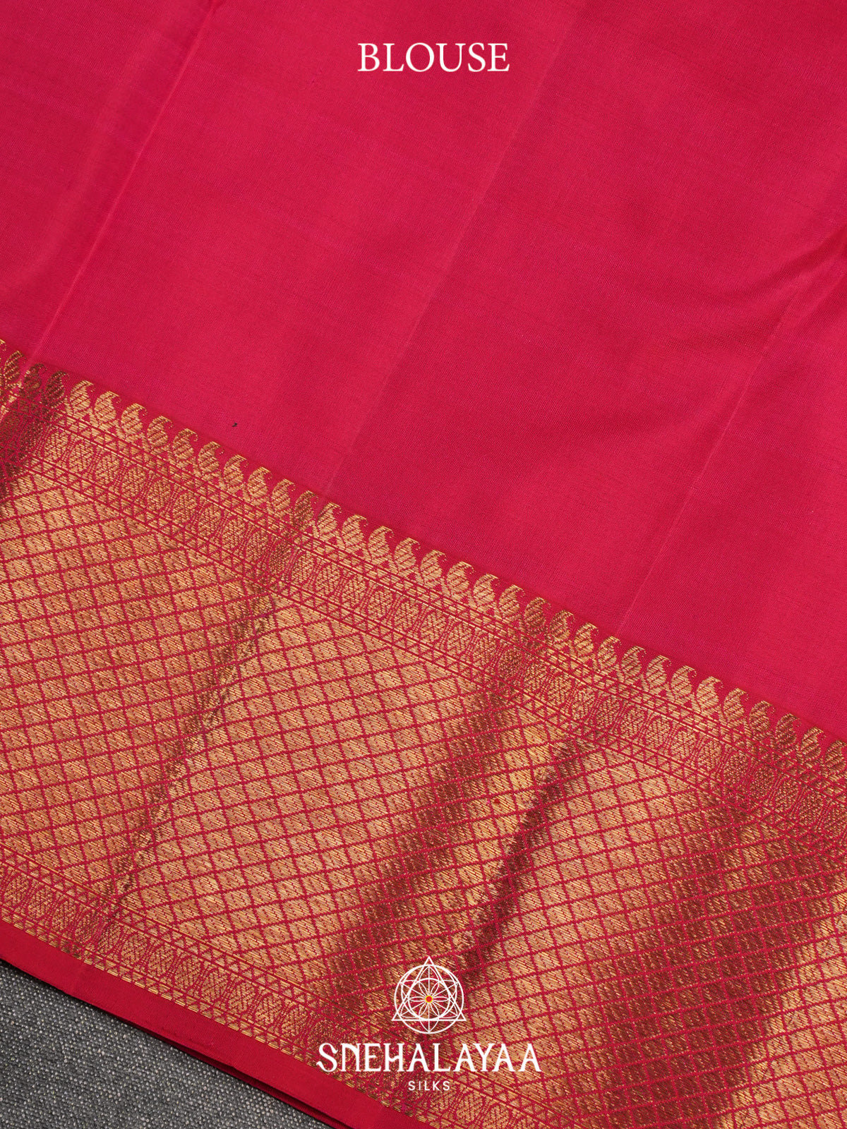 Ruby Pink Kanjivaram Silk Saree