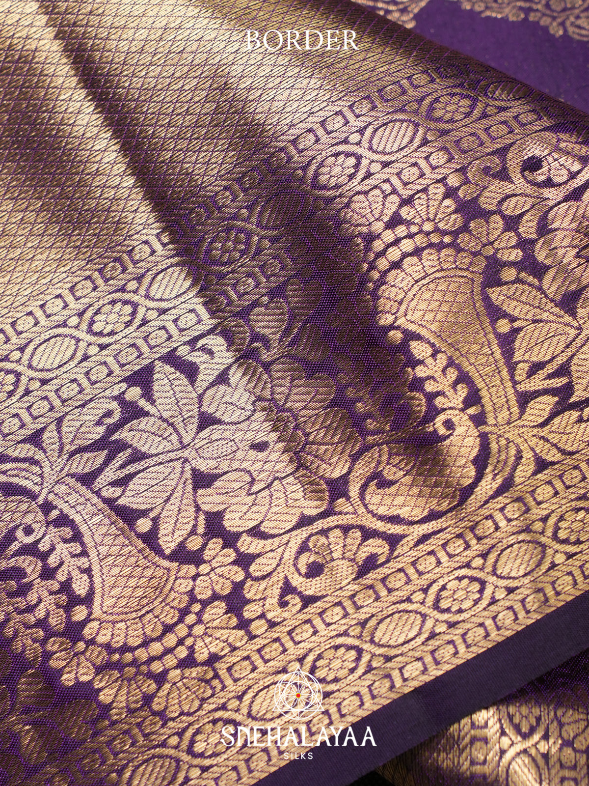 Purple Kanjivaram Silk Saree