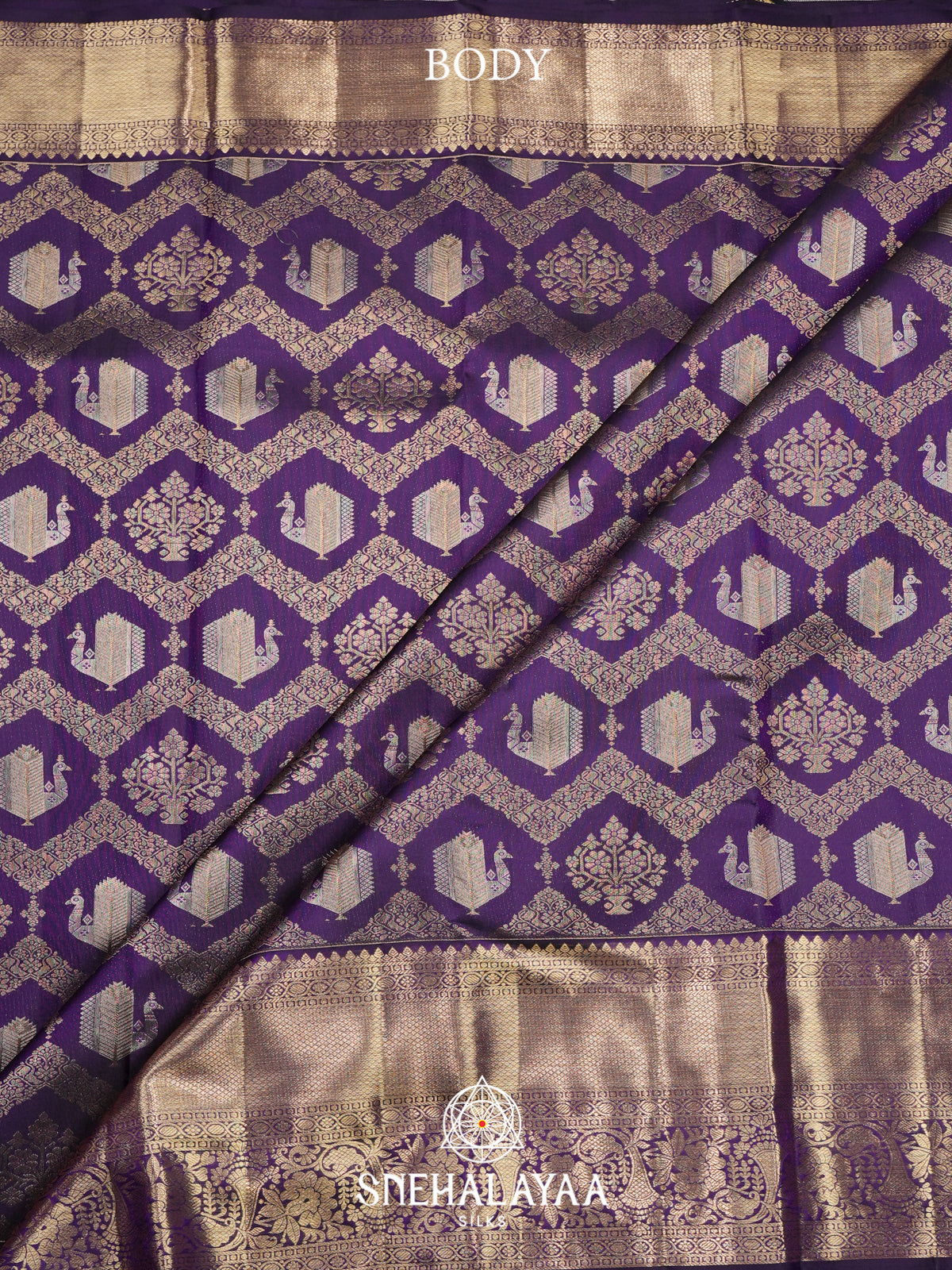 Purple Kanjivaram Silk Saree