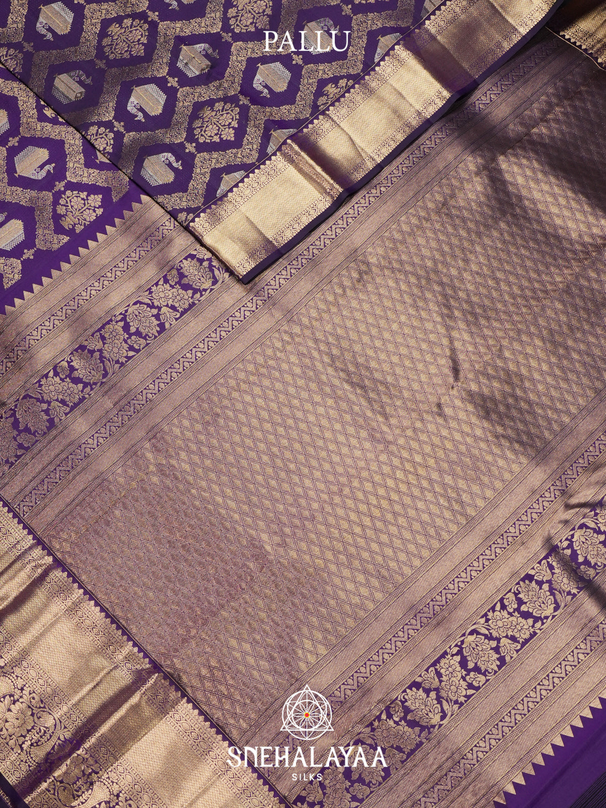 Purple Kanjivaram Silk Saree