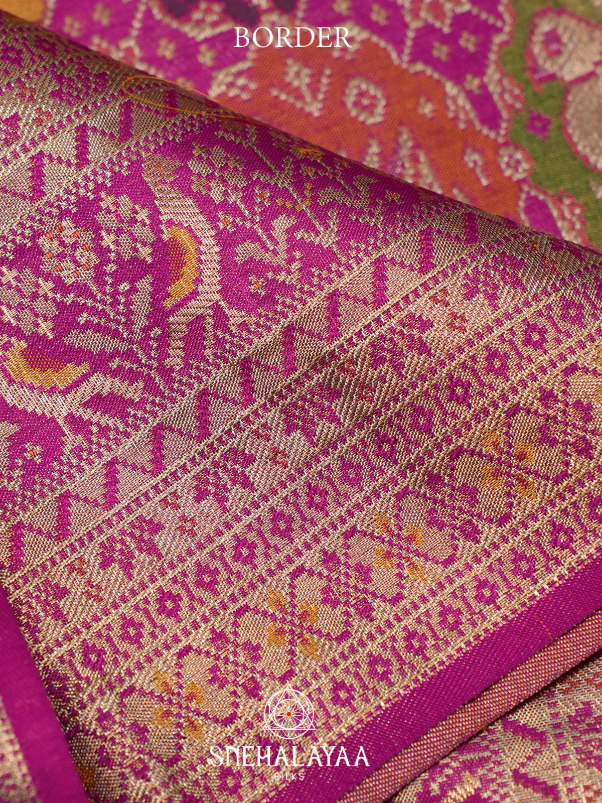 Magenta Tissue Kanjivaram Silk Saree with Multicolour Zari Weaving