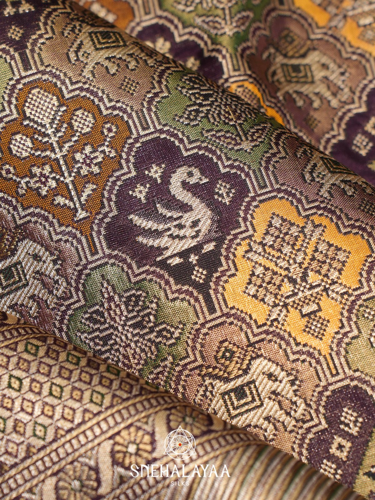 Multicolour Kanjivaram Silk Saree