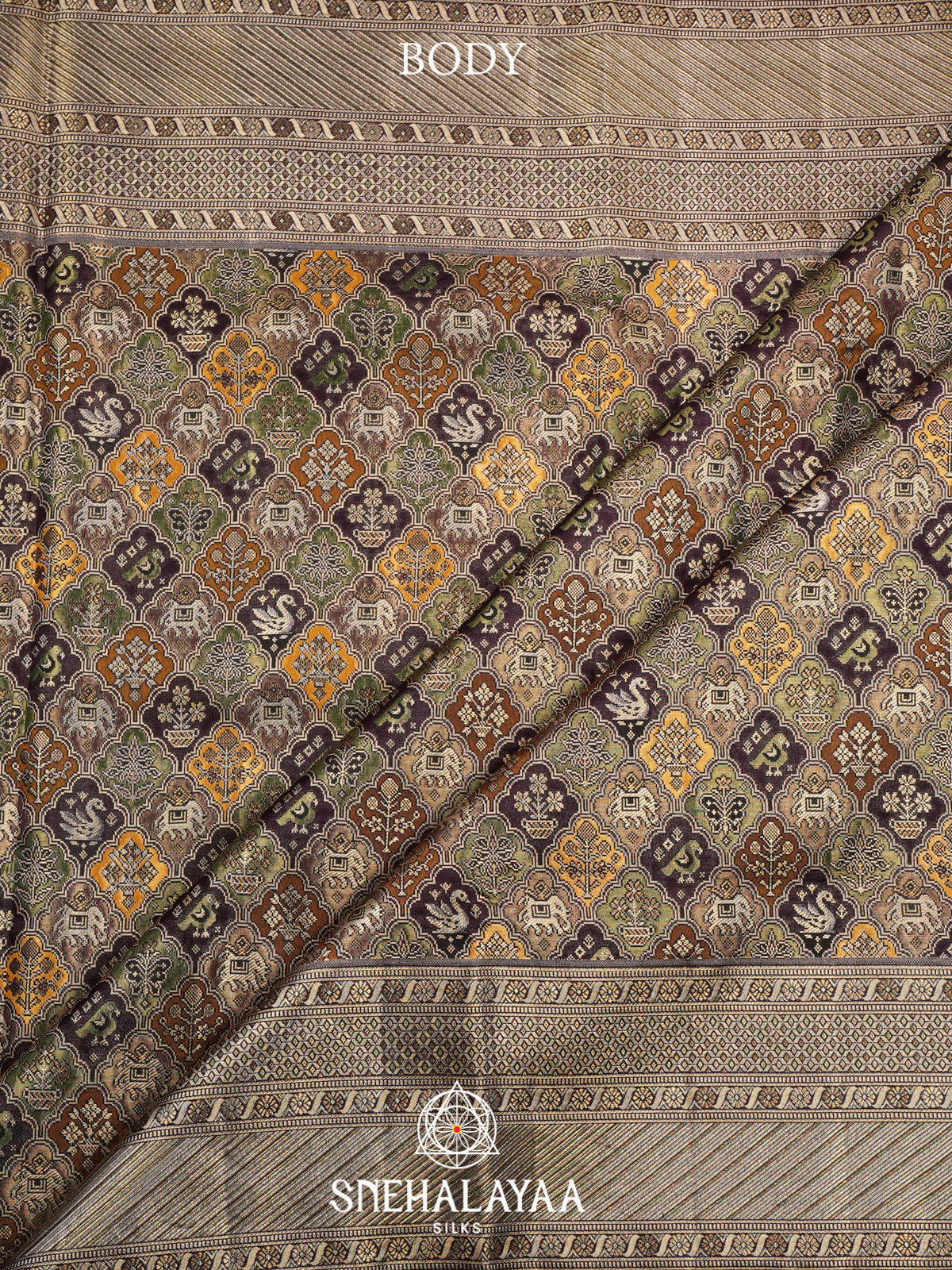 Multicolour Kanjivaram Silk Saree