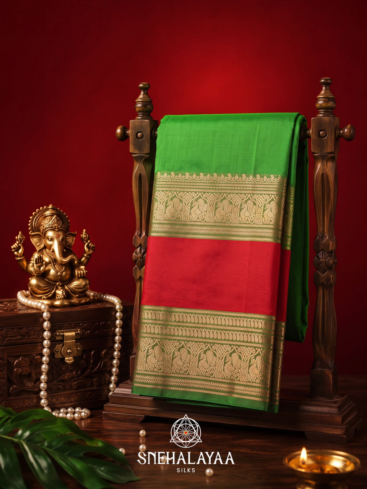 Green Kanjivaram Silk Saree