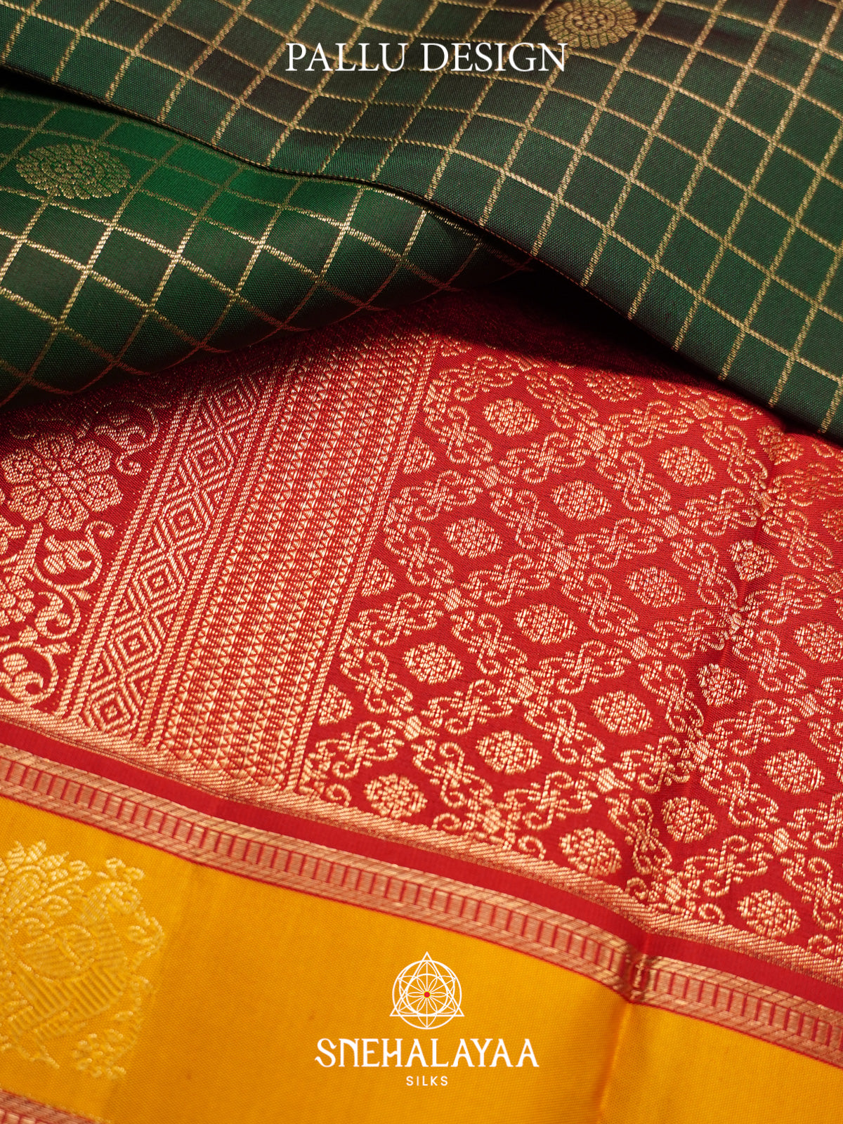 Forest Green Kanjivaram Silk Saree