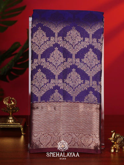 Purple Kanjivaram Silk Saree