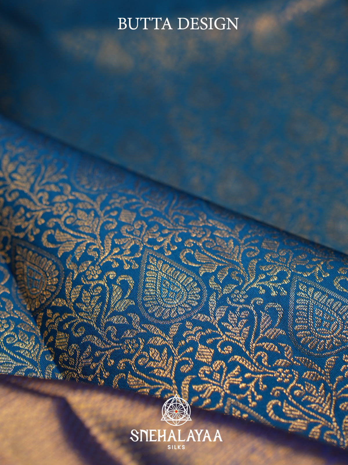 Peacock Blue Kanjivaram Silk Saree