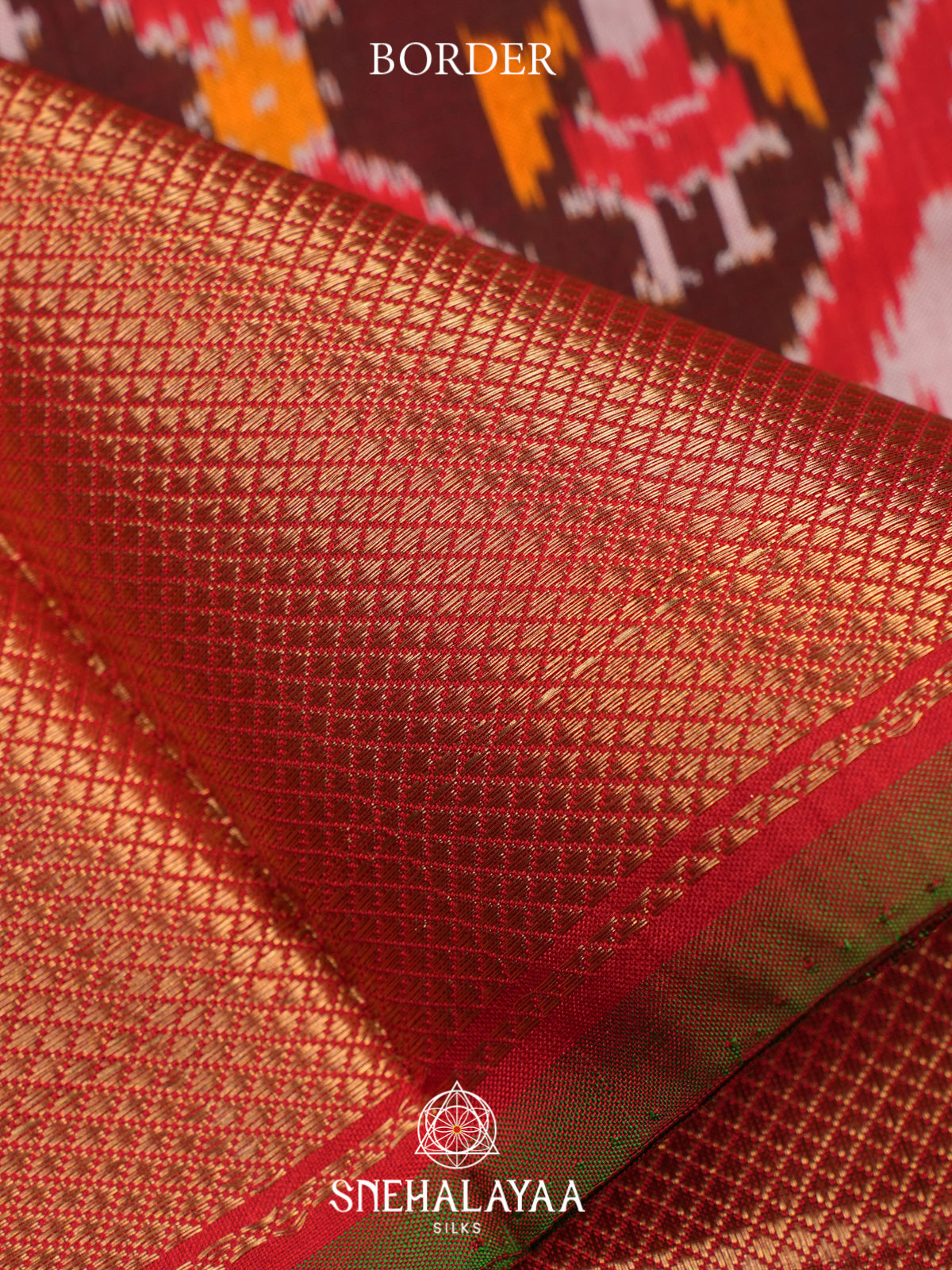 Red Ikkat Saree
