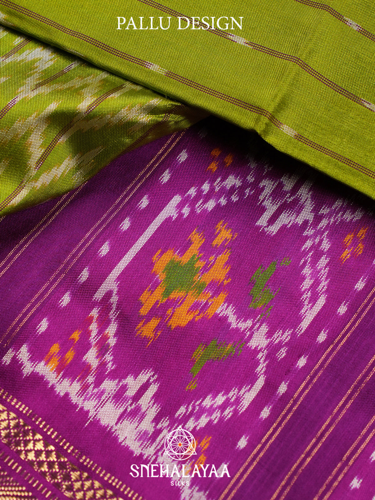 Green Ikkat Saree