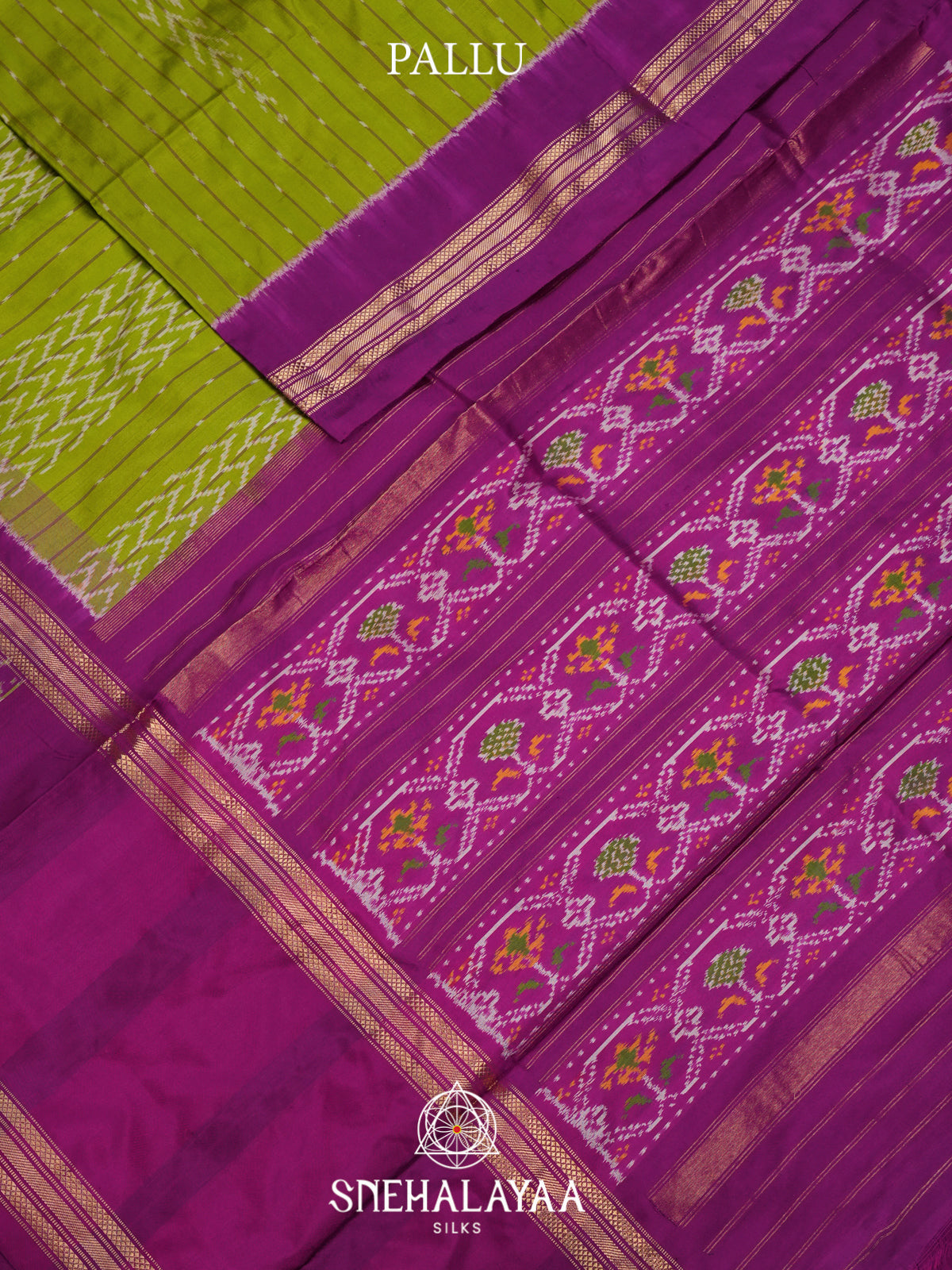 Green Ikkat Saree