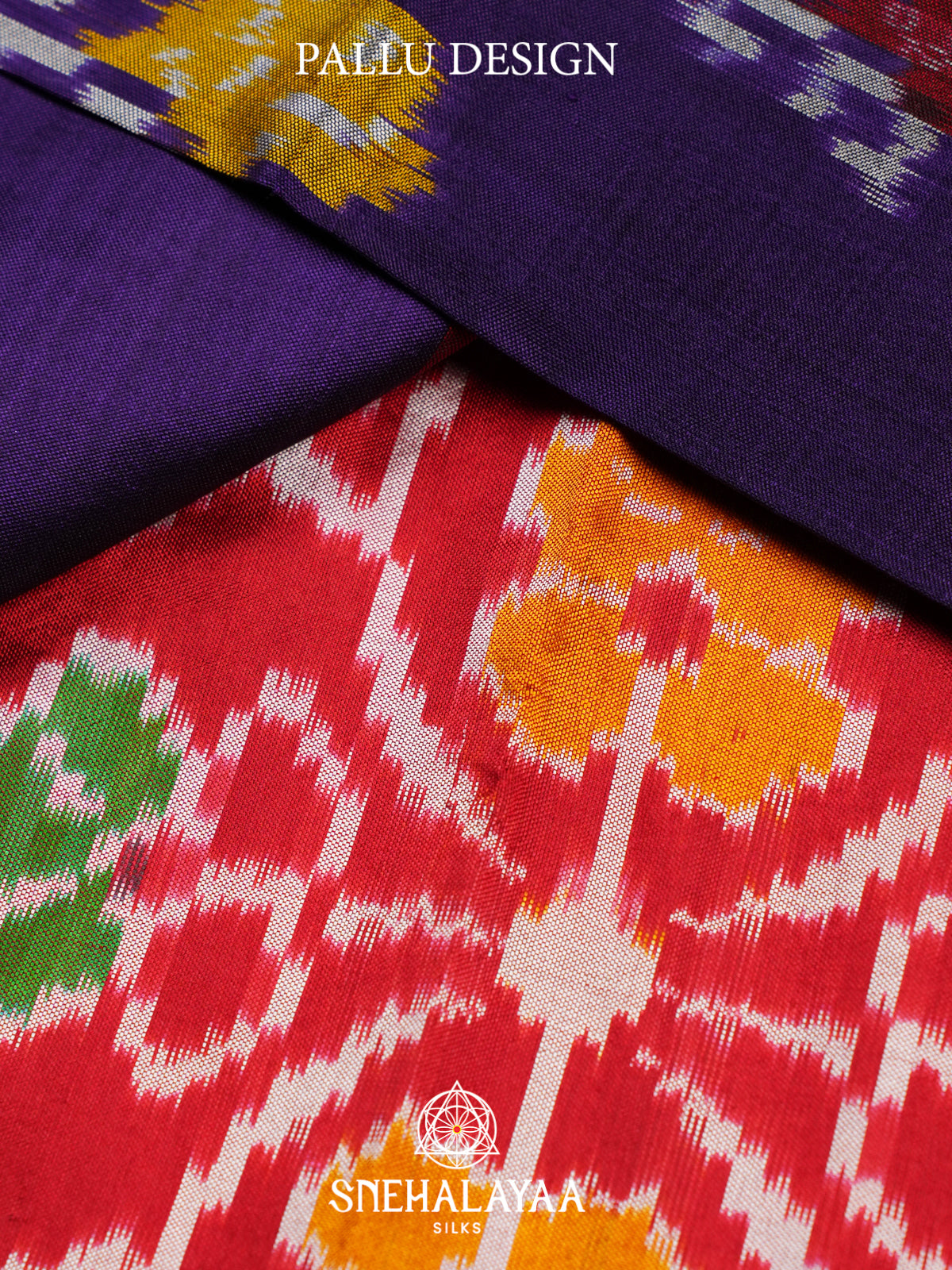 Purple Ikkat Saree
