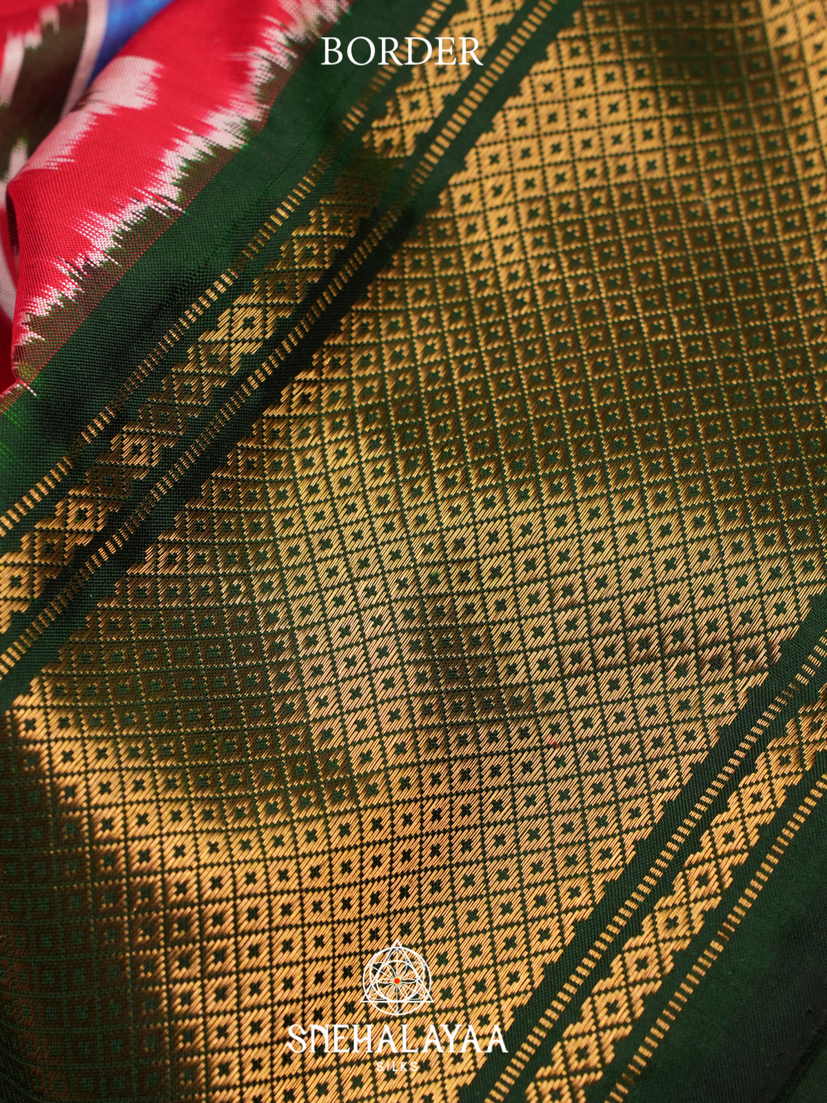 Red Ikkat Saree