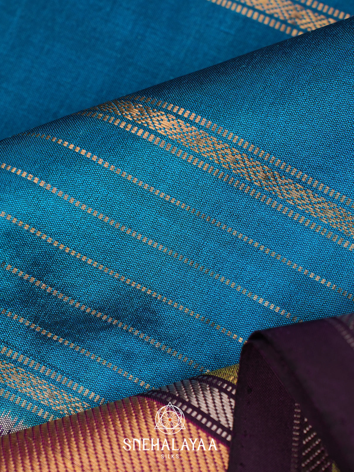 Blue Ikkat Saree