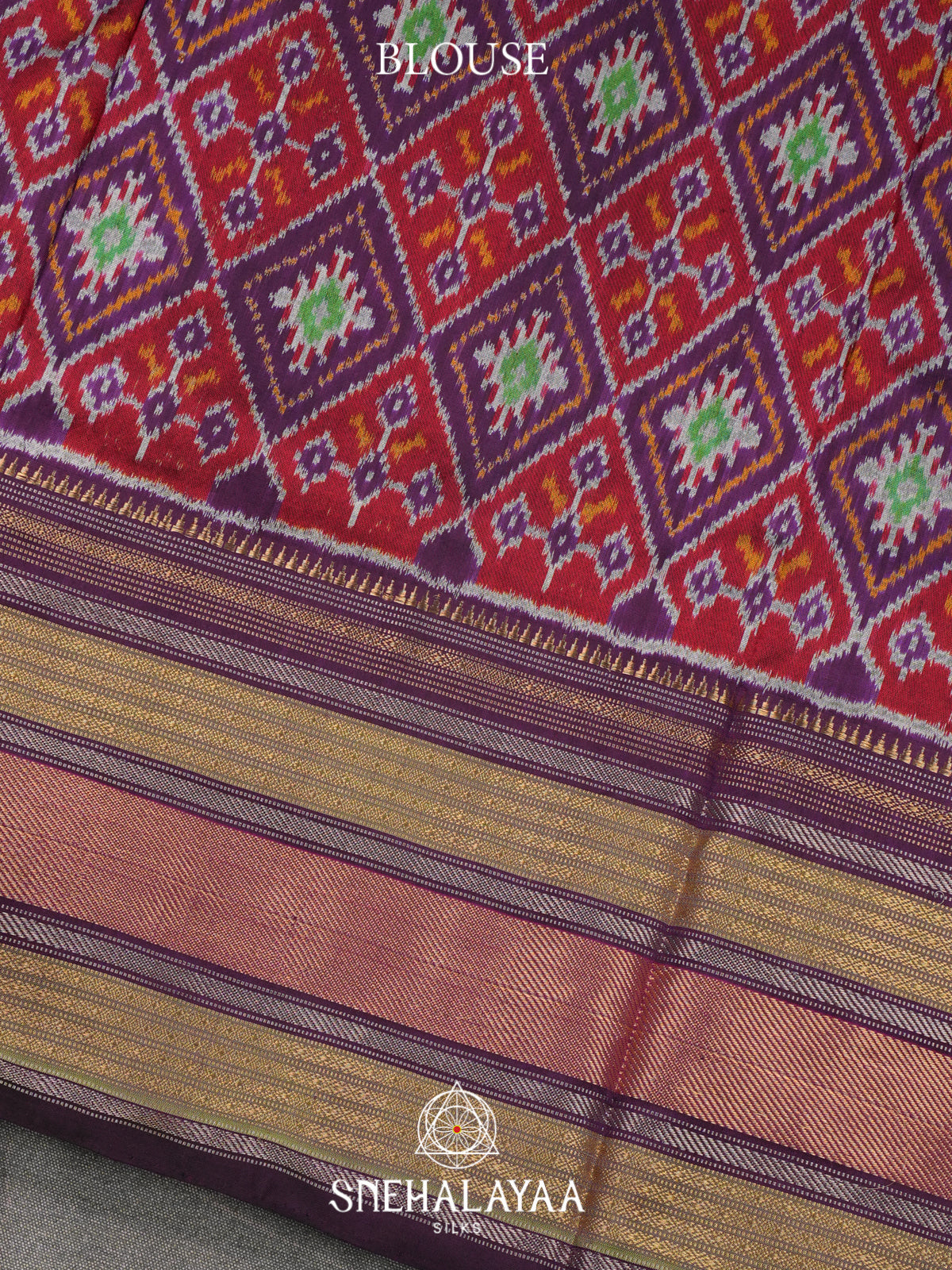 Blue Ikkat Saree