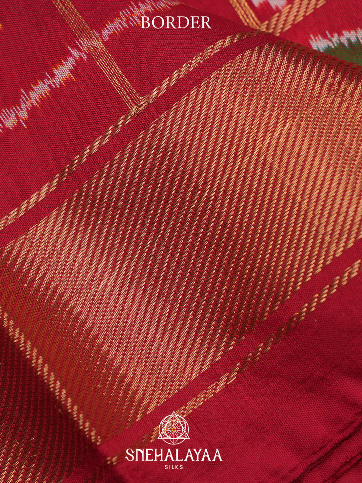 Red Ikkat Saree