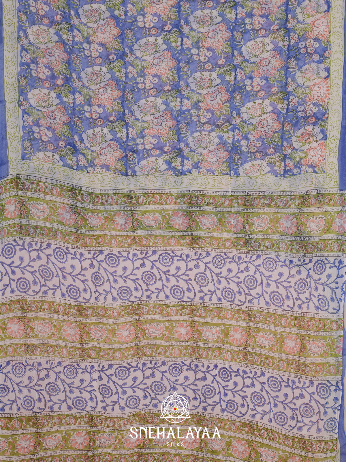 Pale Blue Georgette Saree