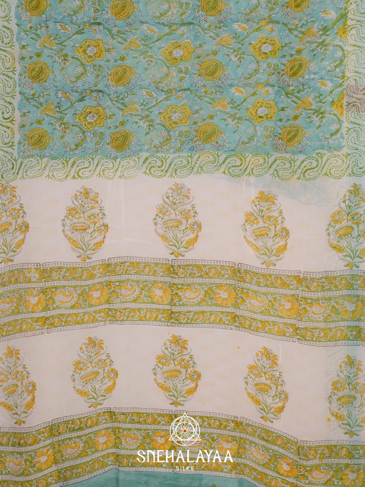Mint Green Georgette Saree