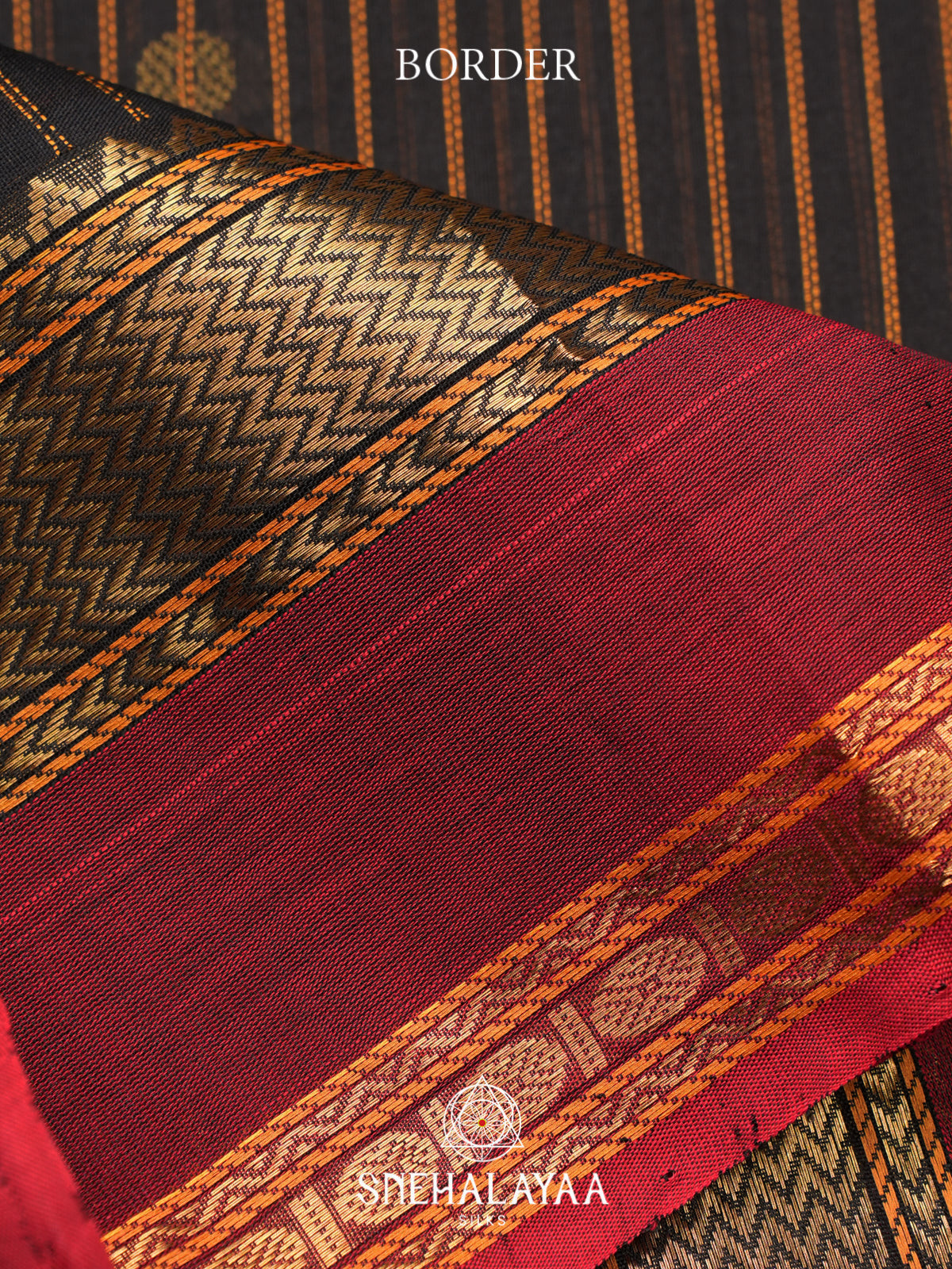Black Kuppadam Silk Cotton Saree