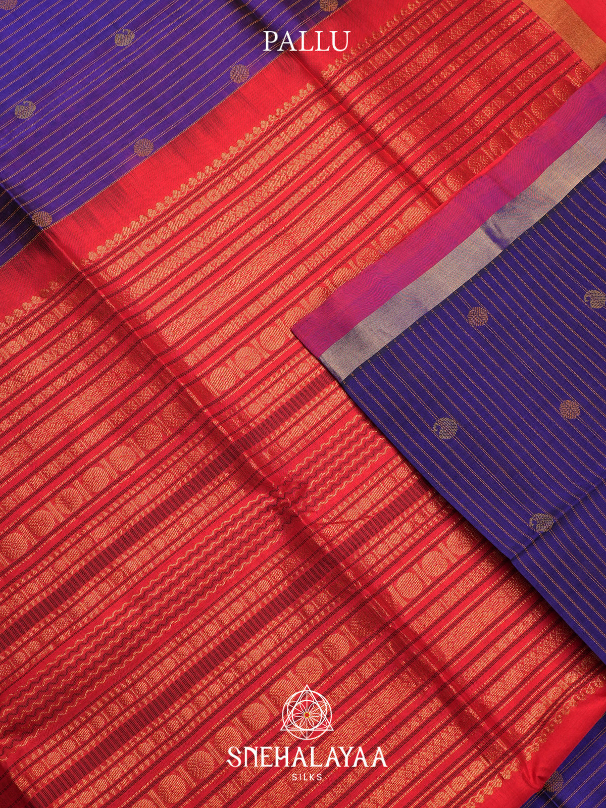 Blue Kuppadam Silk Cotton Saree