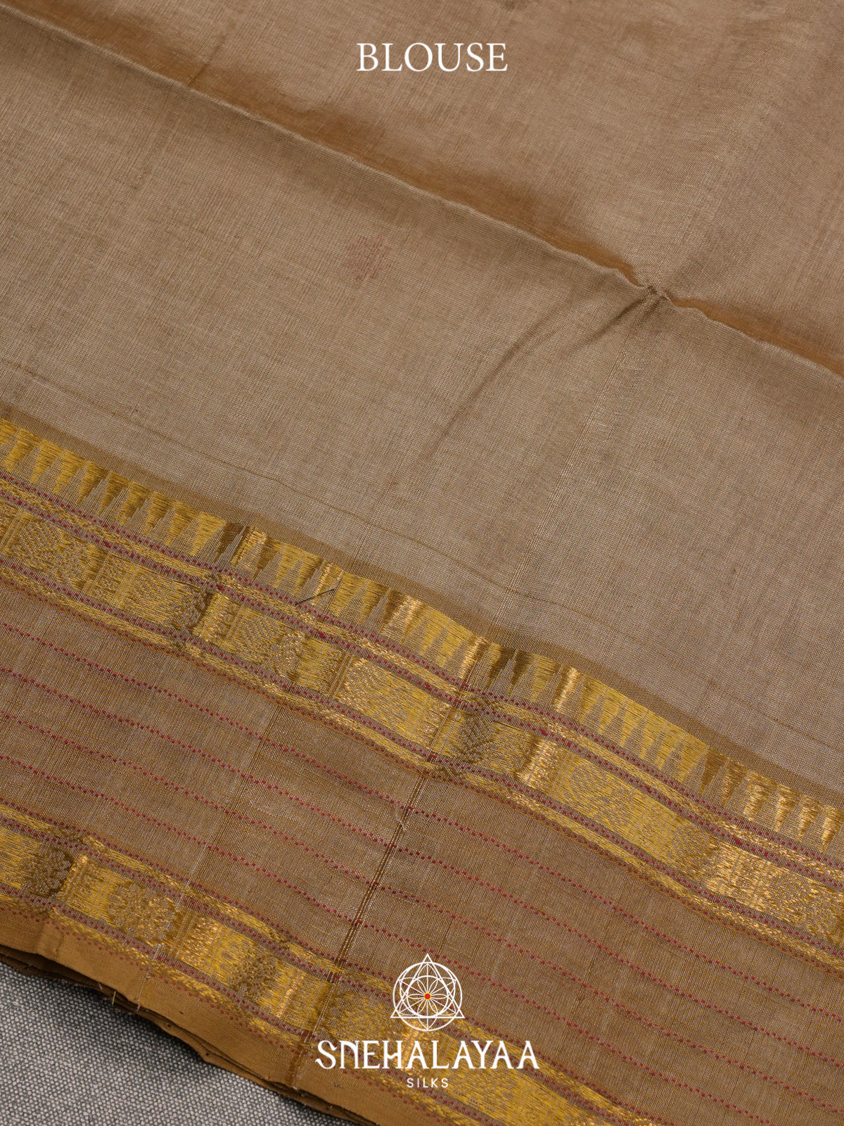 Beige Kuppadam Silk Cotton Saree