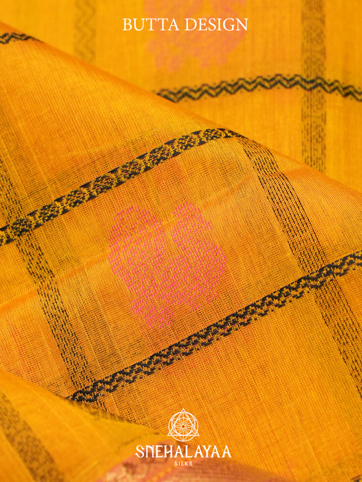 Mustard Yellow Kuppadam Silk Cotton Saree